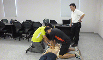 廠內辦理AED實務操作教育訓練